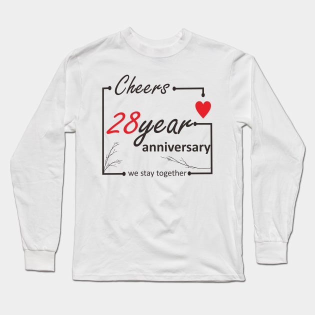 28 Year anniversary Long Sleeve T-Shirt by ezhar.v.b